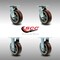 Service Caster 6 Inch SS Polyurethane Caster Set with Roller Bearings 2 Swivel 2 Rigid SCC SCC-SS30S620-PPUR-2-R-2 - alternate 6
